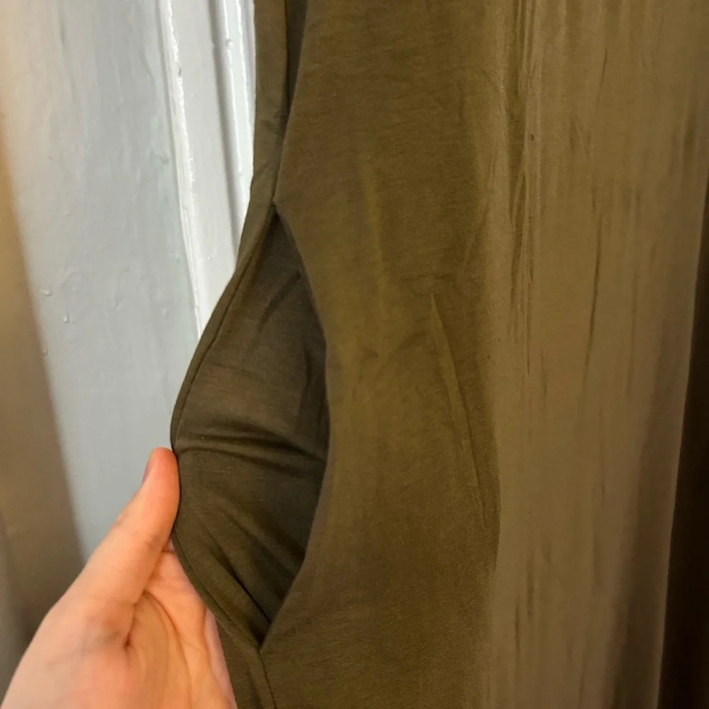 NWT Olive Green Midi Dress - Picture 9 of 12